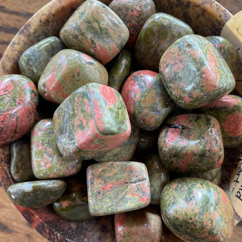 Unakite Jasper Tumbled Stone (Lg)