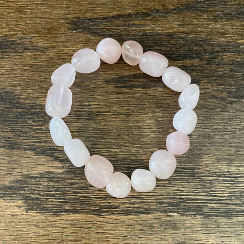 Rose Quartz Crystal Bracelet (larger stones)