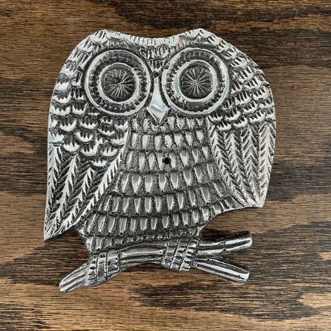 Owl Stick or Cone Burner (Silver Color)
