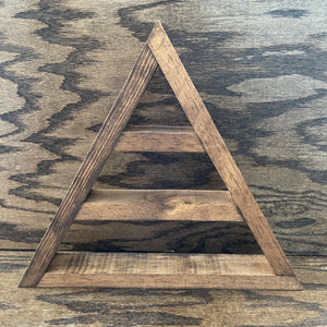 Wood Pyramid (w/ two shelves)
