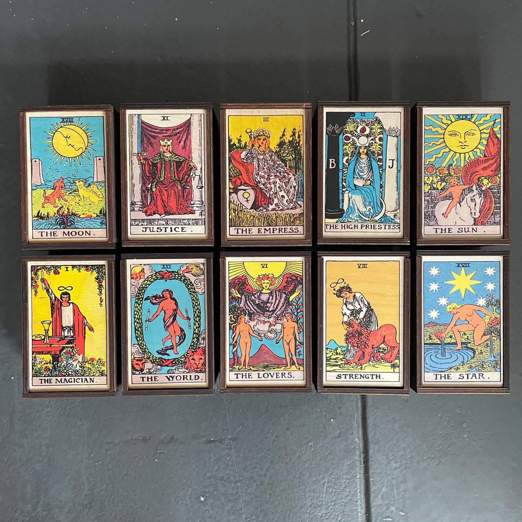 Wood Printed Boxes (Tarot)